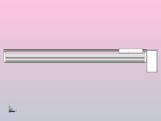 皮带直线轴半封闭可选导轨TPA-HNB-202D-140-L850-LP-Y-P75-N3左视缩略图