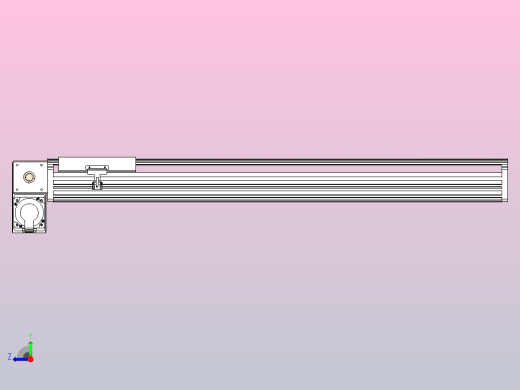 皮带直线轴半封闭可选导轨TPA-HNB-202D-140-L850-LP-Y-P75-N3右视缩略图