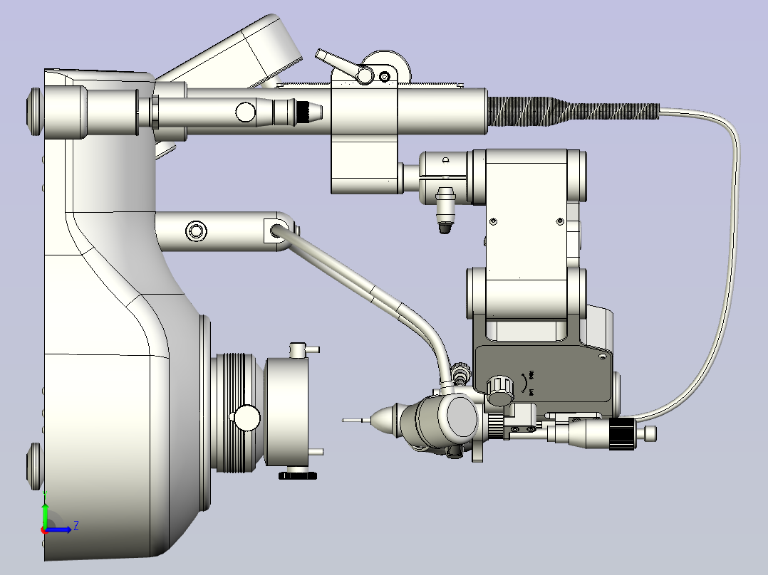 牙科铣床3D模型三维建模图纸左视图