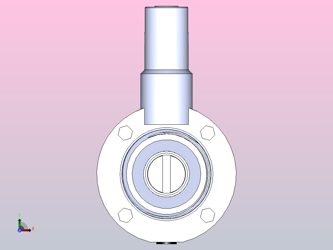 DDSX-03螺纹式手动蝶阀[DDSX-03-DN20]前视图