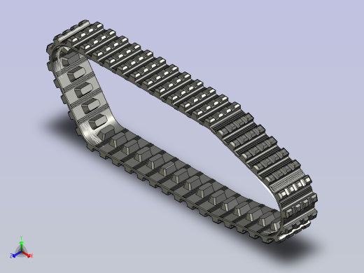ASV橡胶摩擦履带100x40-43正等轴测缩略图