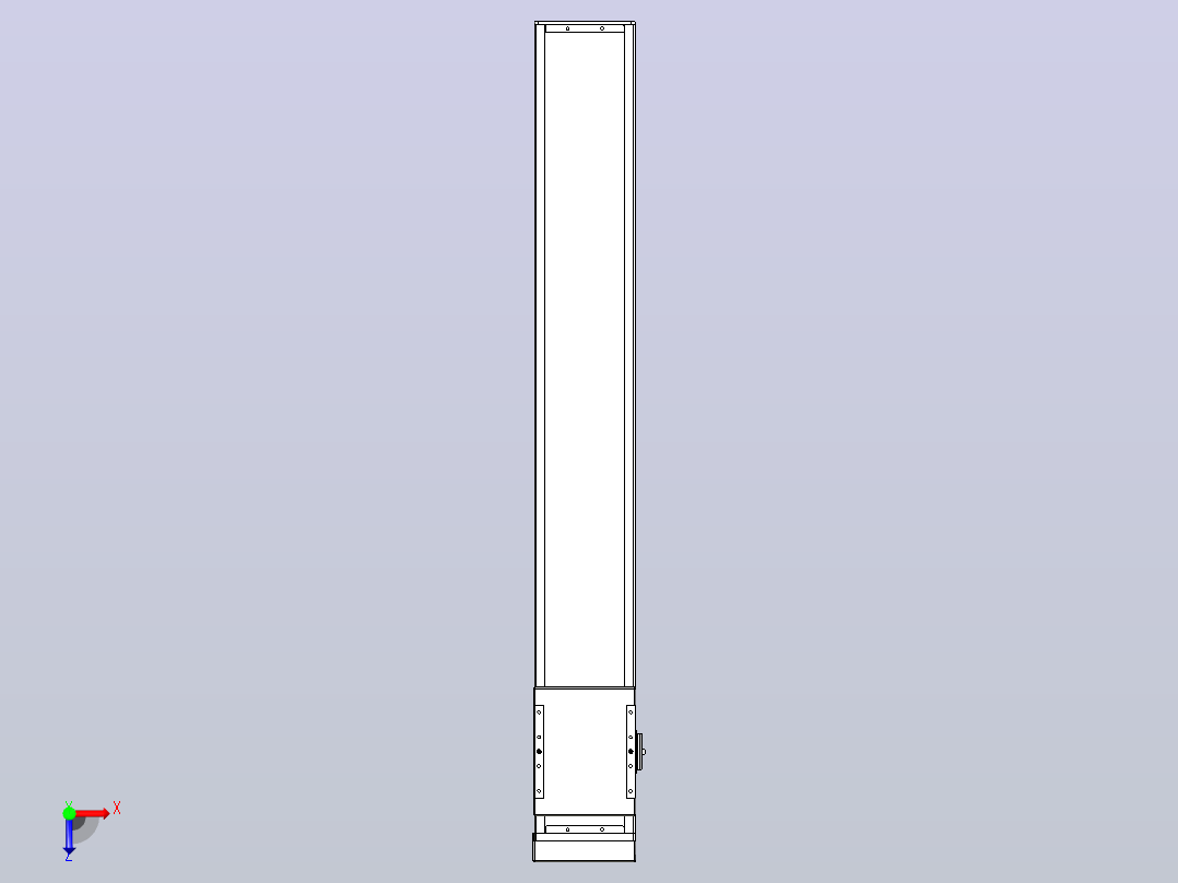 滚珠丝杠直线轴带导轨全封闭TPA-HCR-140D-2010C-L900-MP-C-P40-N3俯视图