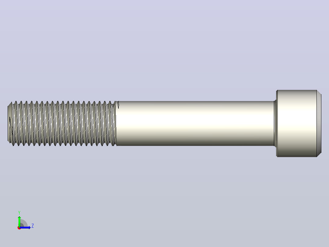 DIN_EN_ISO_4762_M30x180.ipt内六角螺钉左视图