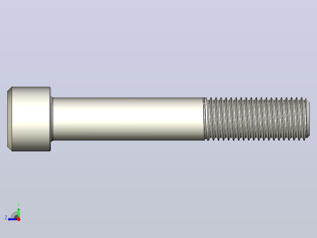 DIN_EN_ISO_4762_M30x180.ipt内六角螺钉右视图