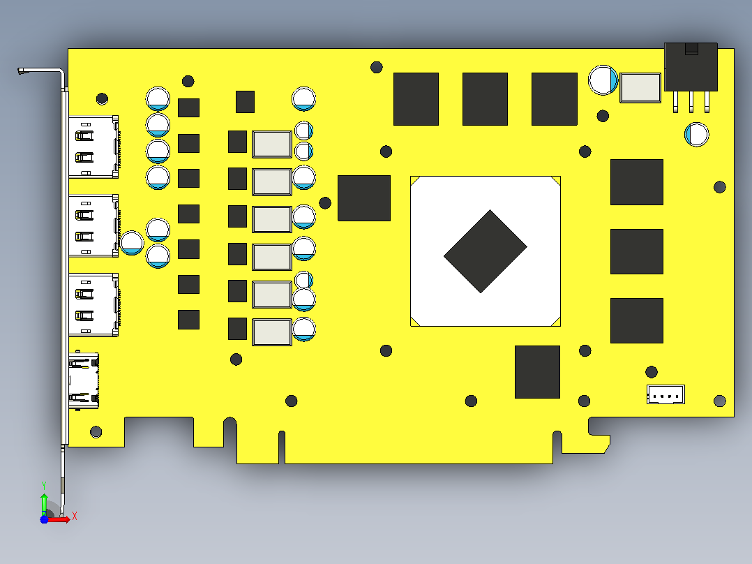 rx-480显卡前视图