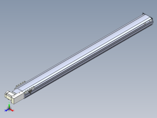 皮带直线轴半封闭可选导轨TPA-HNB-175D-140-L2000-MR-Y-P75-N3主视缩略图