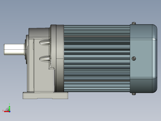 卧式调速电机 400W20比-4后视缩略图