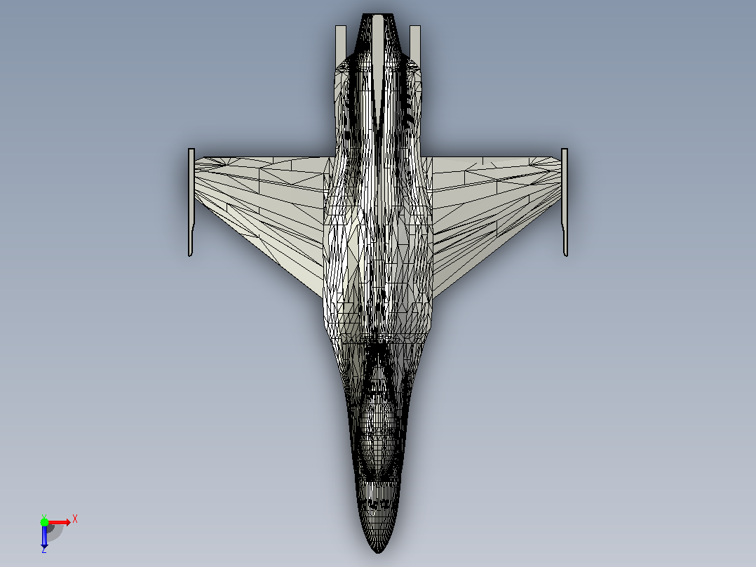 f-16猎鹰俯视图