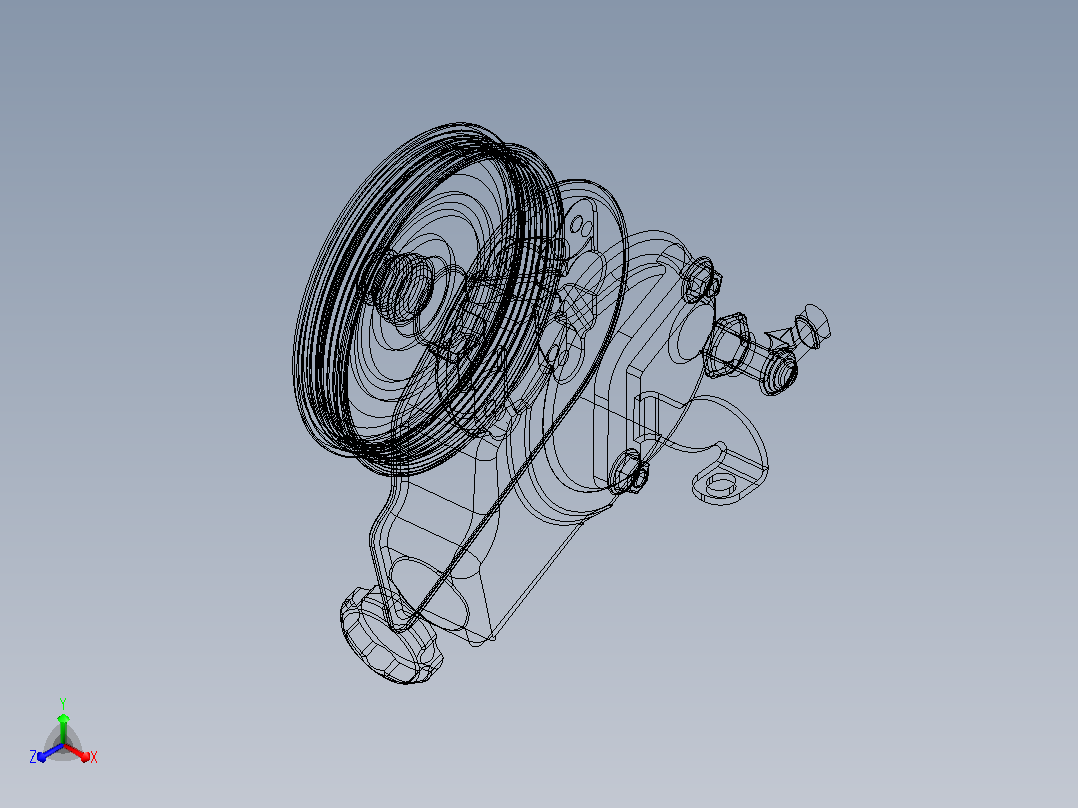 ACDELCO15909826动力转向泵主视图