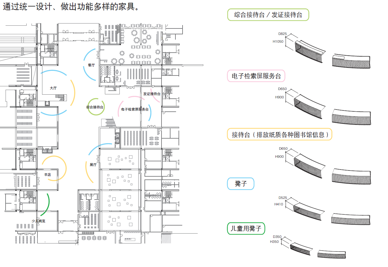 天津图书馆室内方案及效果图（包含CAD、JPG）