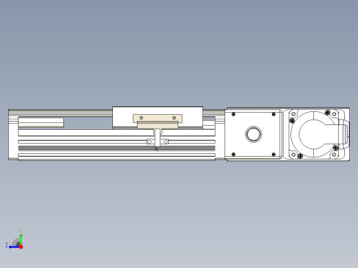 皮带直线轴半封闭可选导轨TPA-HNB-105D-90-L50-MR-Y-P20-N3右视缩略图