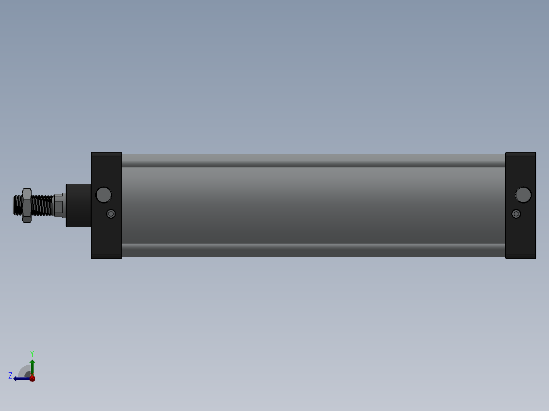 SC气缸SC标准气缸系列SC-125X450-S右视图