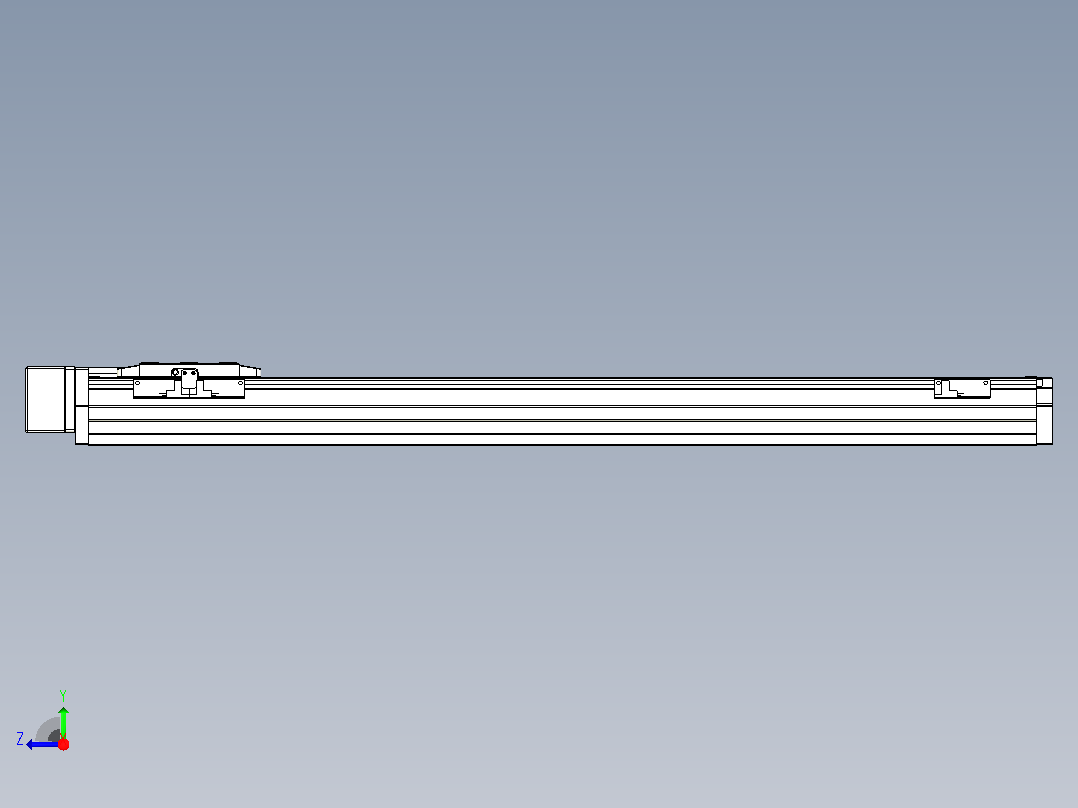 滚珠丝杠直线轴内置导轨TPA-GCR-80-1610C-L700-MR-M40-N3右视图