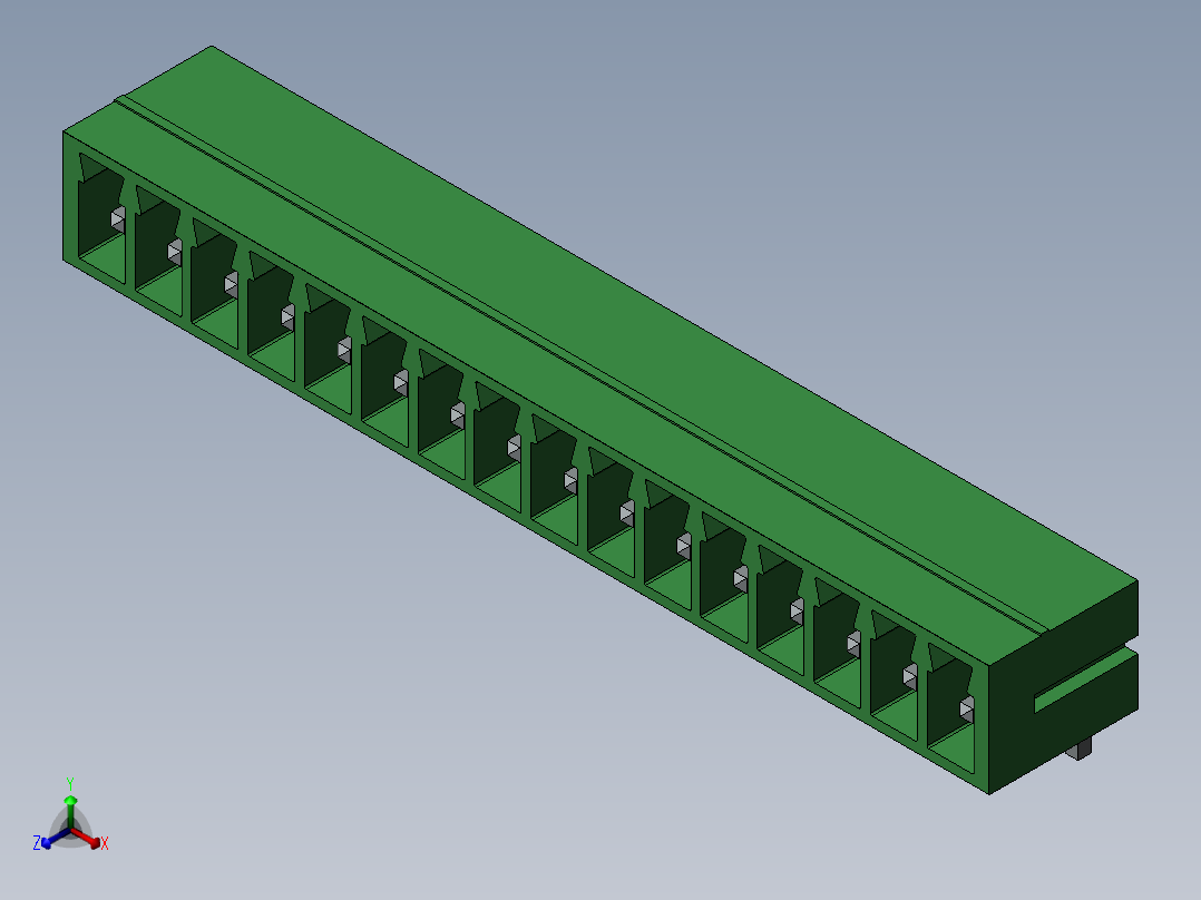 solidworks PCB16针插座