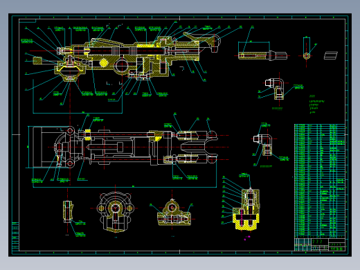 液压凿岩机设计全套含CAD图纸