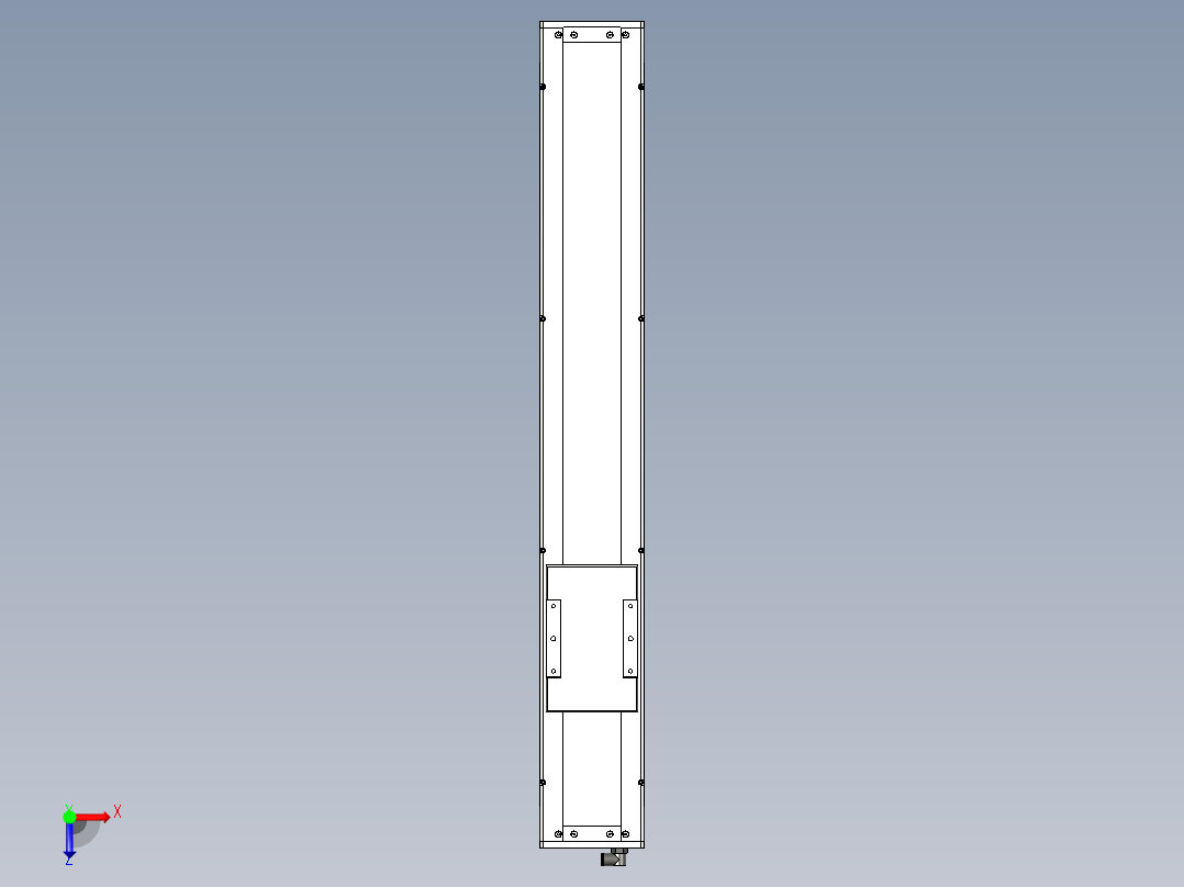 Toyo东佑达直线模组-ECH14-650-M-A2俯视图