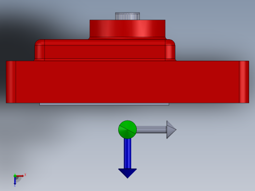 循环阀齿轮箱3D数模图纸 STEP格式俯视缩略图