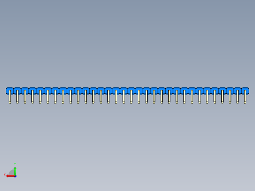 彩色公排针 100mil 2.54mm 系列-DS1022_blue_1x32p_100mil_TypeD_rev1.0后视缩略图