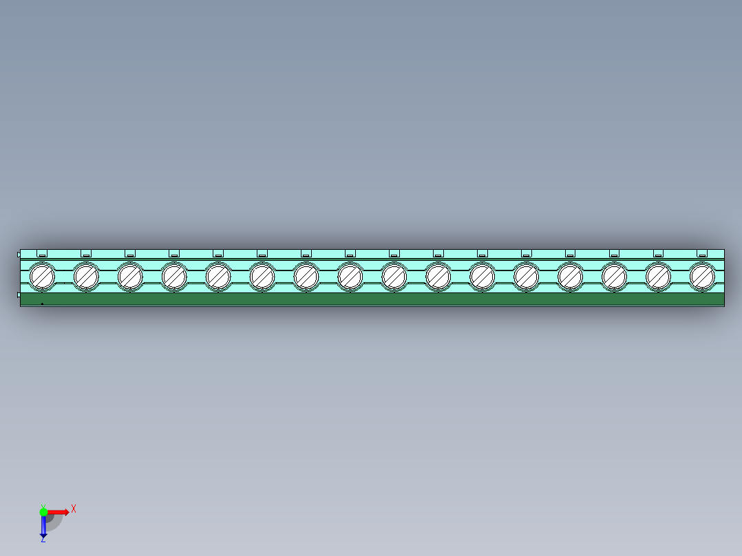 DEGSON DG636 系列 6.357.629.52mm 接线端子-DG636-9.52-16P-14-00AH俯视图
