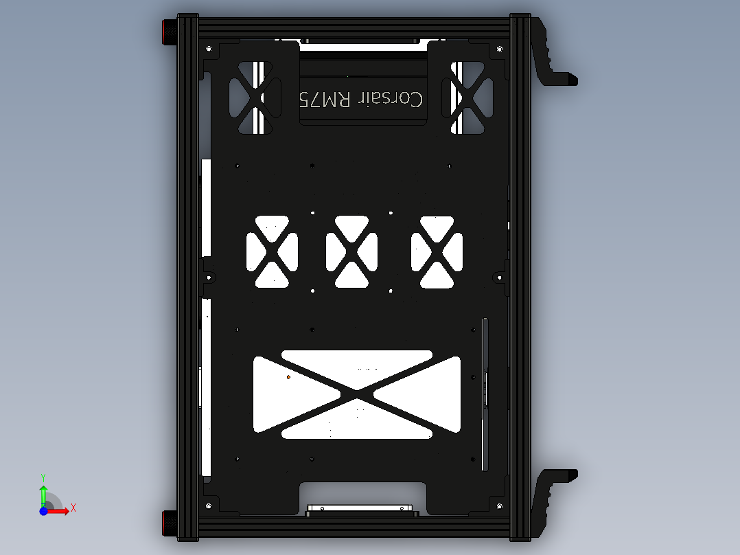 计算机机箱前视图