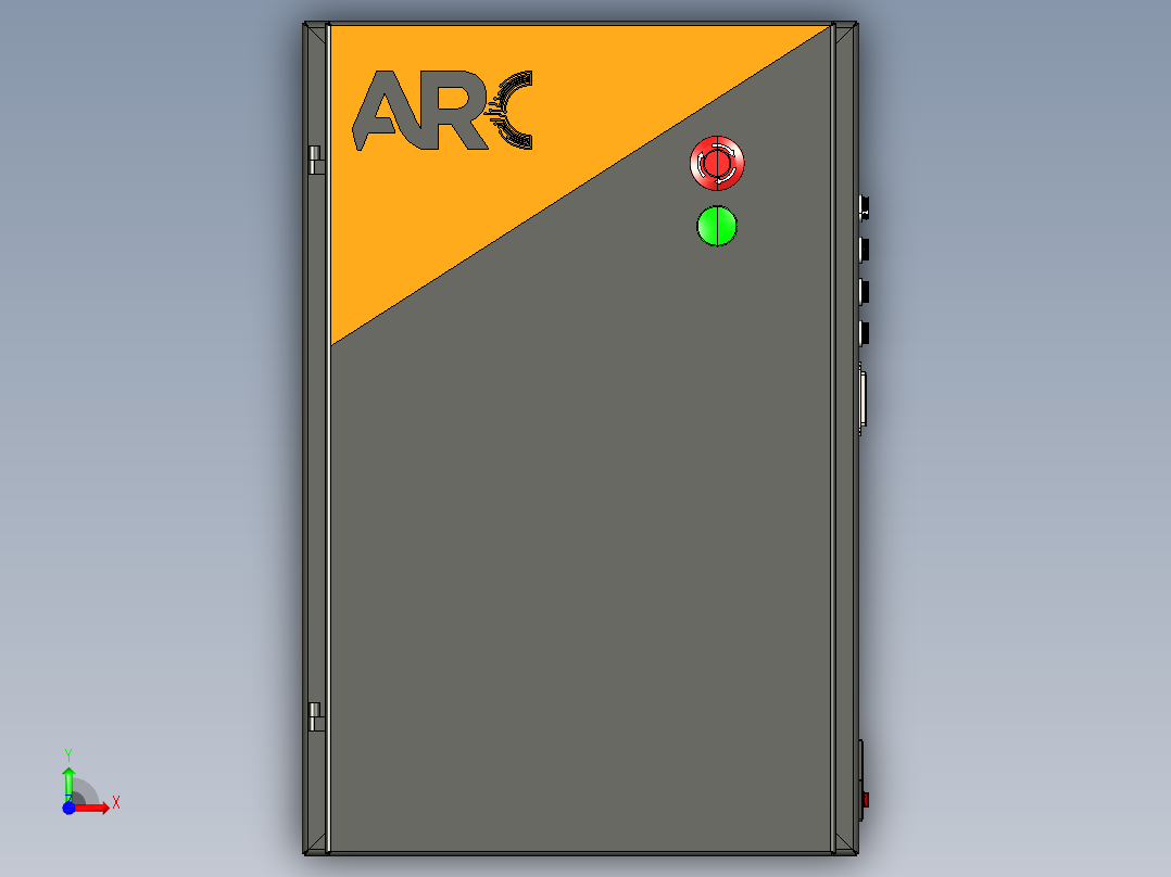 电器柜 电控柜 (115) 机械设计素材前视图