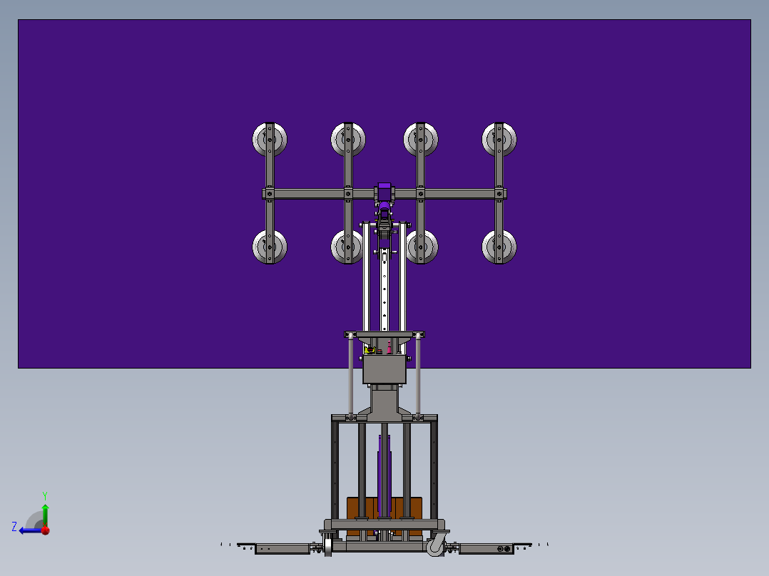 搬运玻璃助力车右视图