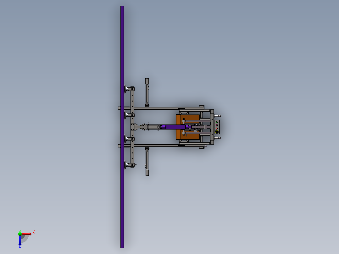 搬运玻璃助力车俯视图