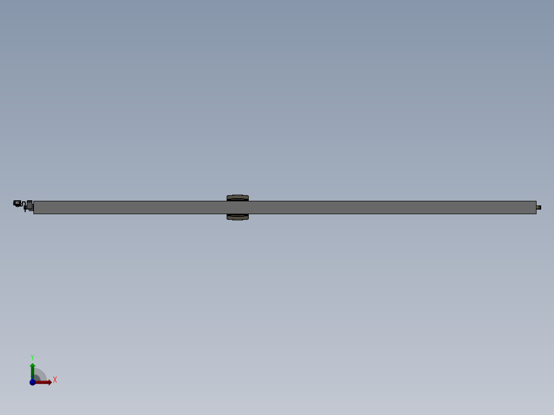 滑轨门（特制）设计模型前视图