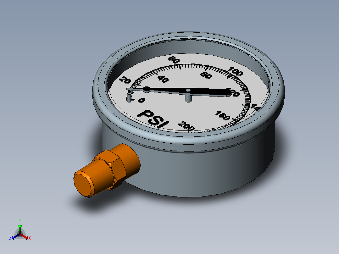 压力表1正等轴测图