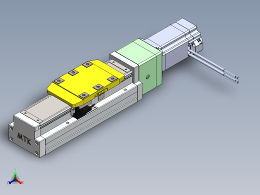 GTH内嵌丝杆全封闭GTH8-BC-60步进正等轴测缩略图