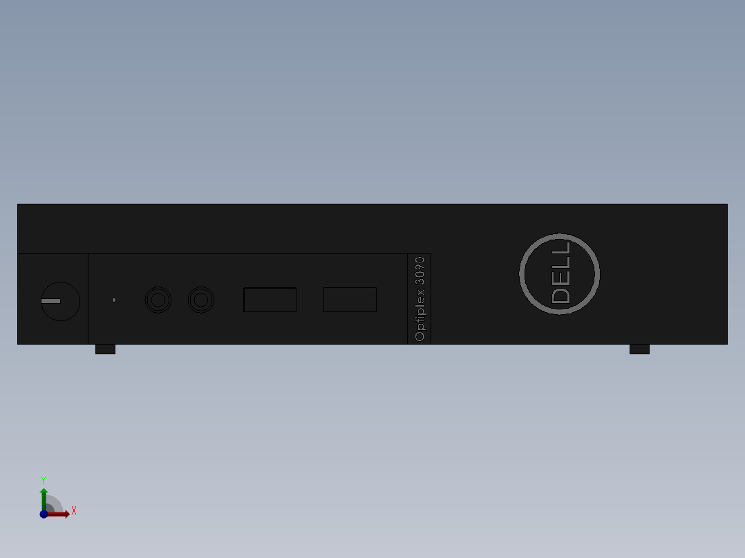 OPTIPLEX3090戴尔主机前视图