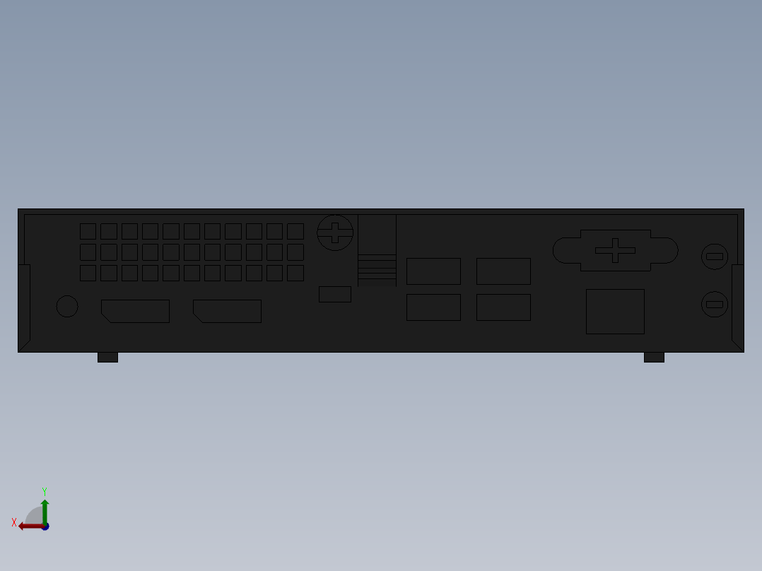 OPTIPLEX3090戴尔主机后视图