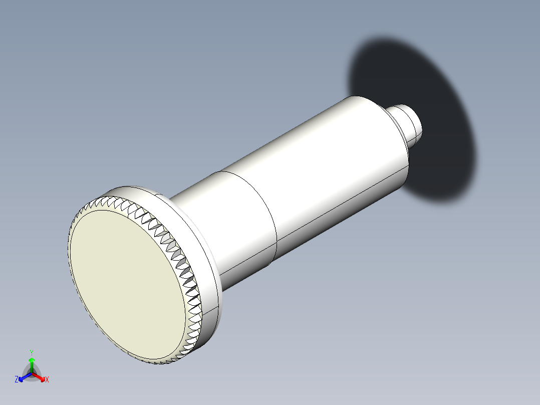 分割定位柱(焊接型)2212-3D多系列多零件图纸模型主视图
