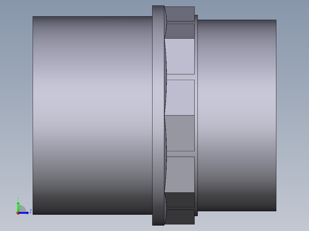 7DIFV(A) 用溶剂焊接插座DF双适配器，溶剂焊接插口DM和BSP螺纹母端R左视图