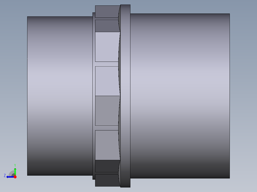 7DIFV(A) 用溶剂焊接插座DF双适配器，溶剂焊接插口DM和BSP螺纹母端R右视图