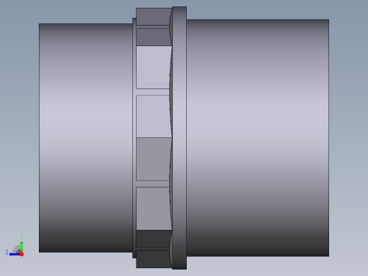 7DIFV(A) 用溶剂焊接插座DF双适配器，溶剂焊接插口DM和BSP螺纹母端R右视缩略图