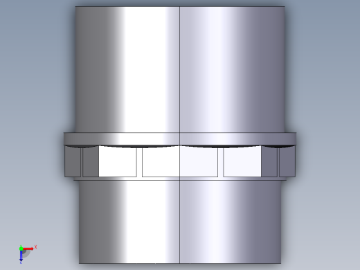 7DIFV(A) 用溶剂焊接插座DF双适配器，溶剂焊接插口DM和BSP螺纹母端R俯视缩略图