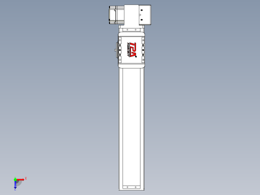 同步带全封闭直线模组TPA-HCB-85D-90-L350-LP-C-P20-N3俯视缩略图