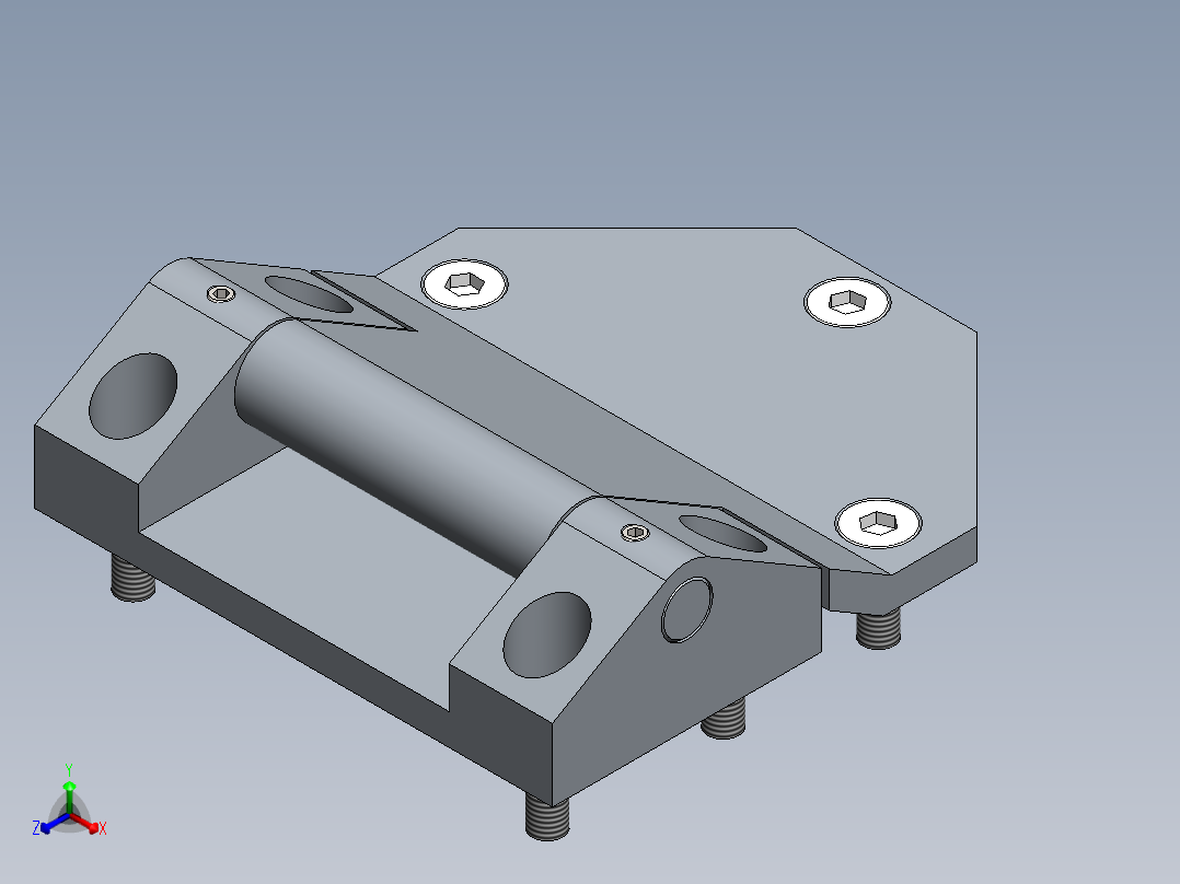 K02B 重型铰链主视图