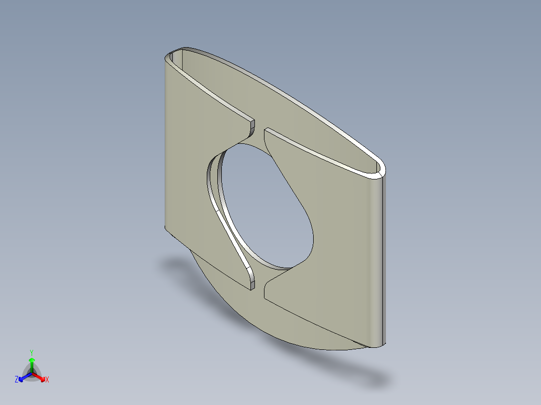 華司10.(C)-3D多系列多零件图纸模型主视图