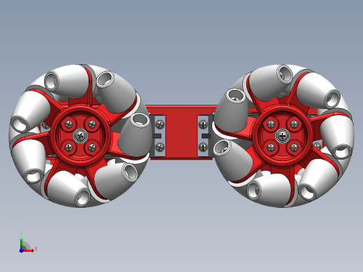 Oddbot麦克纳姆轮平台小车模型3D图纸 STEP格式前视缩略图