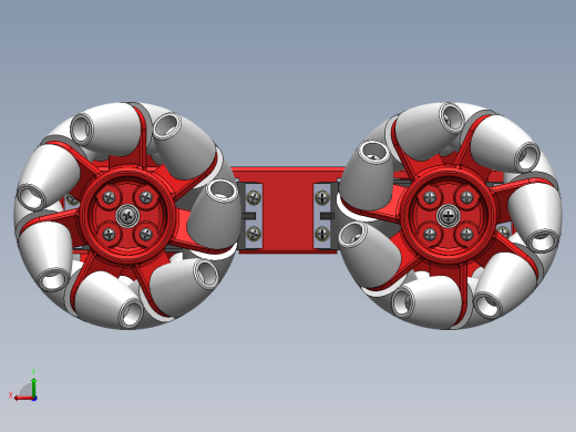 Oddbot麦克纳姆轮平台小车模型3D图纸 STEP格式后视缩略图