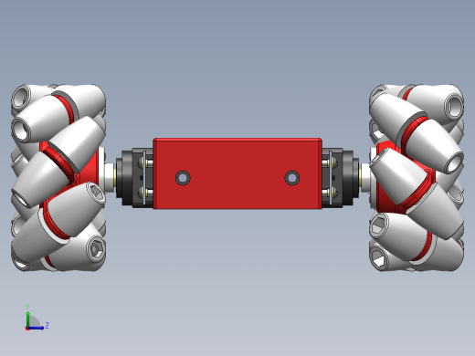 Oddbot麦克纳姆轮平台小车模型3D图纸 STEP格式左视缩略图