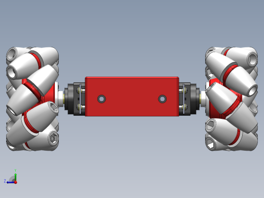 Oddbot麦克纳姆轮平台小车模型3D图纸 STEP格式右视缩略图