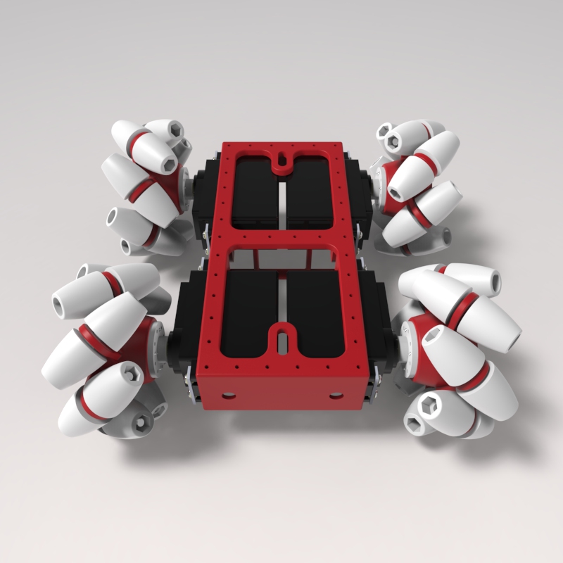 Oddbot麦克纳姆轮平台小车模型3D图纸 STEP格式