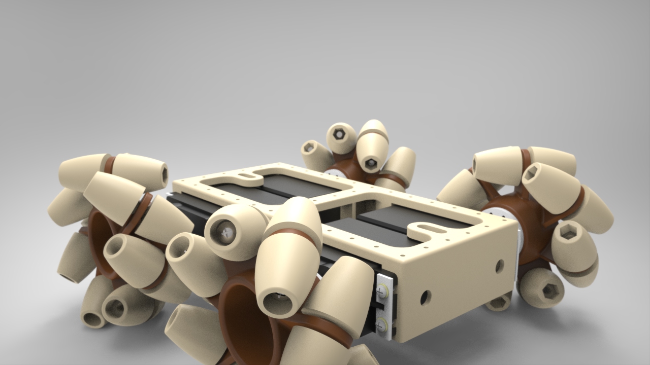 Oddbot麦克纳姆轮平台小车模型3D图纸 STEP格式