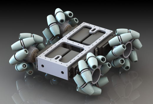Oddbot麦克纳姆轮平台小车模型3D图纸 STEP格式缩略图