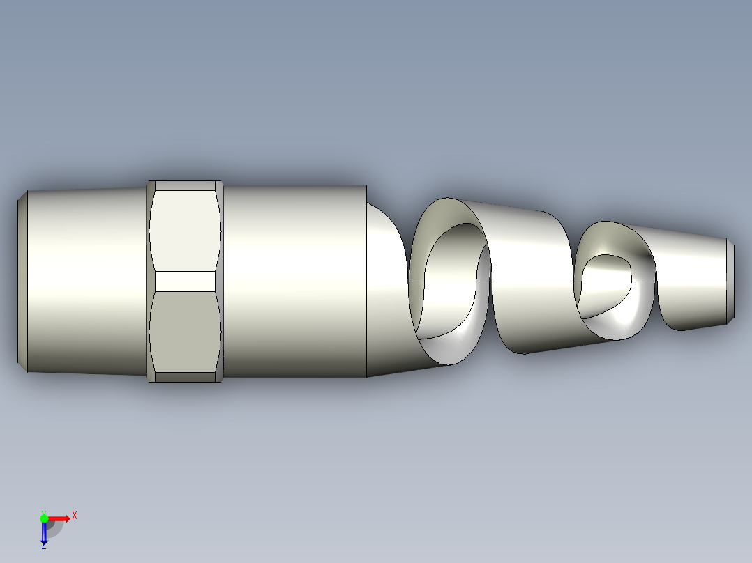 螺旋喷嘴4分俯视图