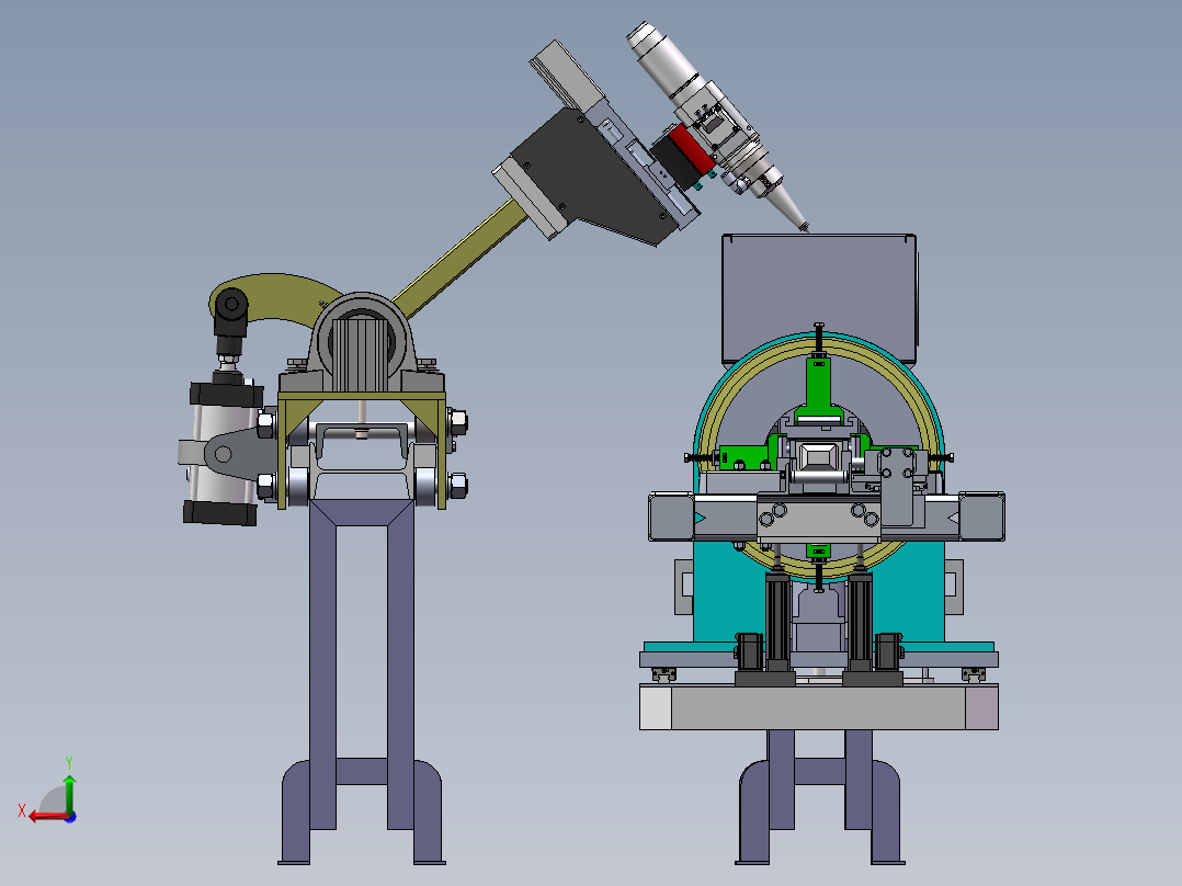 门窗型材切割机后视图