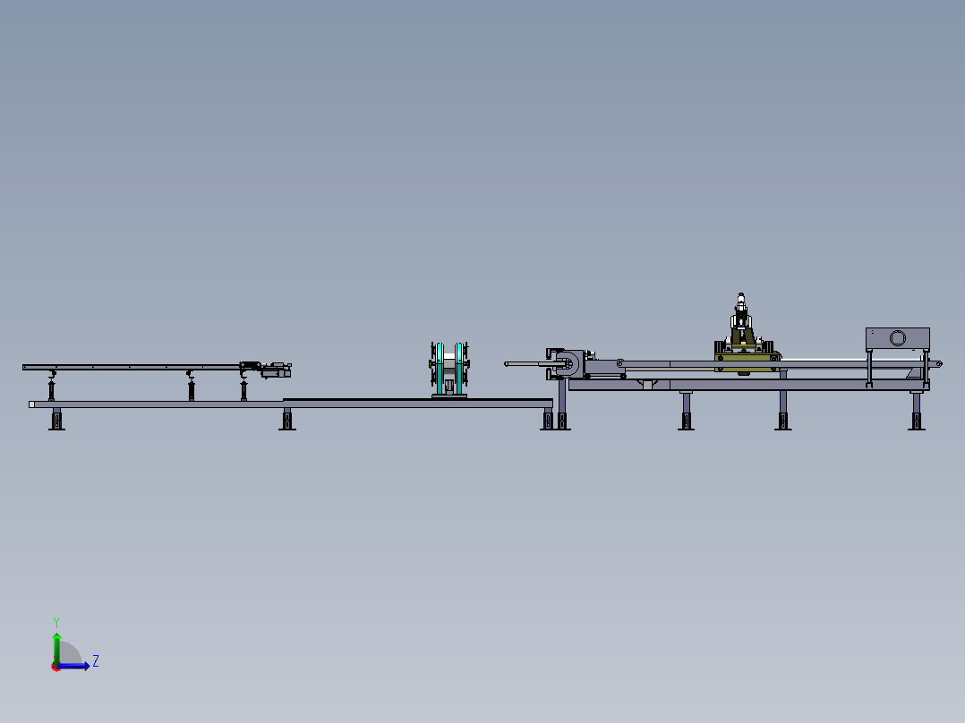 门窗型材切割机左视图